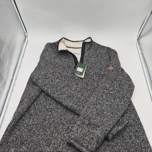 Orvis Men's Charcoal Zip-Up Sweater